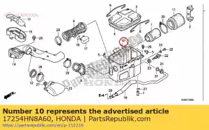 Honda 17254HN8A60 conjunto de caja, filtro de aire - Lado inferior