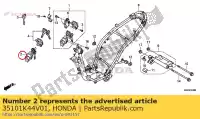 35101K44V01, Honda, switch assy., combinação e fechadura honda  110 2017 2018, Novo