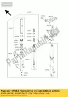 440131458, Kawasaki, forcella-tubo interna kawasaki gtr 1000, Nuovo