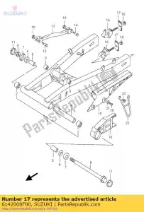 Suzuki 6142008F00 placa, cadena adj - Lado inferior