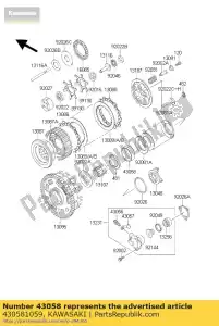 kawasaki 430581059 anillo zg1000-a1 - Lado inferior