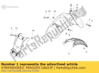 97894600XB3, Piaggio Group, rear mudguard. white moto-guzzi nevada v zguld000, zgukv zguld000, zgukv001 zgulda00 zguldb00 zguldc00, zguld000 zguldca0 zguldu00 zguldua0 zguldub0 zgulw100, zgulwuc0  zgulw200;zgulwuc1; zgulw300;zgulwuc2;zgulw3004; zgulwub0 zgulwub1 zgulwub2 750 2008 2009 2010 2012 2014 201, New