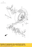 64611C01D00J000, Suzuki, tamburo, sproc posteriore suzuki gs 500 2003 2004 2005 2006 2007, Nuovo