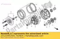 23121HN1A40, Honda, engrenage, entraînement primaire honda trx400ex sportrax 400 , Nouveau