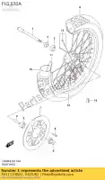 5411124B01, Suzuki, naaf, voorzijde suzuki ls savage p f ls650fp ls650p ls650 ls650b 650 , Nieuw