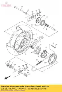 yamaha 20S253640000 amortecedor - Lado inferior