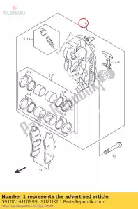 suzuki 5910014J10999 étrier assy, ??fr - La partie au fond