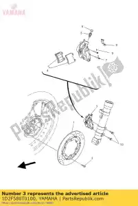 yamaha 1D2F580T0100 komplet zacisków przednich - Dół