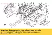 81211MCA000ZB, Honda, corpo, r. bisaccia * pb304 honda gl goldwing a gold wing  gl1800a 1800 , Nuovo