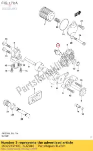 Suzuki 1632249H00 as, oliepomp - Onderkant