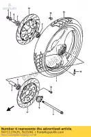 5471127A20, Suzuki, Essieu avant suzuki gsx r 750 1100 1987 1988, Nouveau