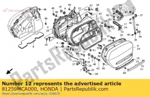 honda 81259MCA000 câble, butée de sacoche - La partie au fond