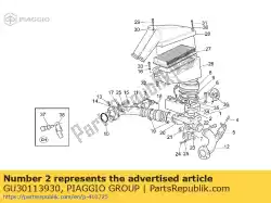 pakking van Piaggio Group, met onderdeel nummer GU30113930, bestel je hier online: