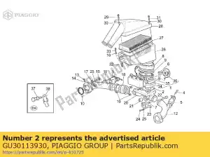 Piaggio Group GU30113930 pakking - Onderkant