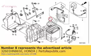 Honda 32601HN8650 cabo, terra da bateria - Lado inferior
