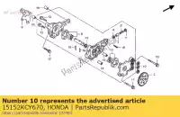 15152KCY670, Honda, joint, caoutchouc honda trx xr 400 1996 1997 1998 1999 2000 2001 2002 2003 2004 2005 2006 2007 2008, Nouveau