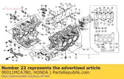 Tutaj możesz zamówić ? Ruba, ko? Nierz, 10x197 od Honda , z numerem części 90011MCA780: