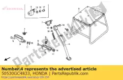 Tutaj możesz zamówić bar komp., boczna ul od Honda , z numerem części 50530GC4833: