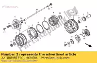 22100MBTF20, Honda, buitenste comp., koppeling honda xl varadero v va xl1000v xl1000va 1000 , Nieuw