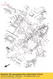 yamaha 2C0213700000 ensemble de suspension de casque - La partie au fond