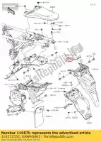 110572332, Kawasaki, 01 haakje kawasaki  230 2020 2021, Nieuw