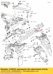 Here you can order the 01 bracket from Kawasaki, with part number 110572332: