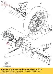 yamaha 1WDF53660098 frizione, mozzo - Il fondo