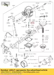 Here you can order the jet-needle from Kawasaki, with part number 160170017: