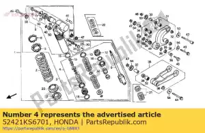 Honda 52421KS6701 varilla comp., pistón - Lado inferior
