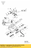 T2055201, Triumph, kit brazo basculante y pasacables triumph daytona 595 / 955i speed triple 885cc955cc (efi) > 141871 955 1997 1998 1999 2000 2001, Nuevo