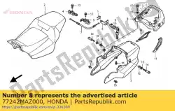 Aquí puede pedir permanecer cerradura del asiento ca de Honda , con el número de pieza 77242MAZ000: