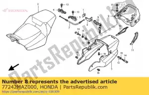 Honda 77242MAZ000 permanecer cerradura del asiento ca - Lado inferior