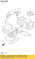 Here you can order the cylinder comp,f from Suzuki, with part number 1121039G000F0: