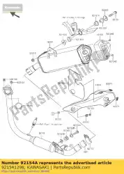 bout, met flens, 8x35 bx250aef van Kawasaki, met onderdeel nummer 921541298, bestel je hier online: