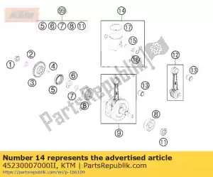 KTM 45230007000II piston cpl. ii            2009 - Bottom side