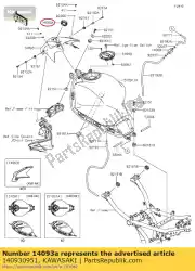 Qui puoi ordinare 01 coperchio, accensione sw. Da Kawasaki , con numero parte 140930951: