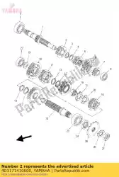 Qui puoi ordinare ingranaggio, 4 ° pignone (24t) da Yamaha , con numero parte 4D3171410000: