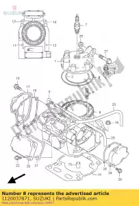 Suzuki 1120037871 cylinder set - Bottom side