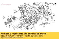 Ici, vous pouvez commander le aucune description disponible pour le moment auprès de Honda , avec le numéro de pièce 21120MCA010: