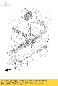 yamaha 29U461250000 retainer, bearing - Bottom side