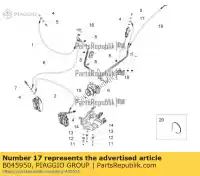 B045950, Piaggio Group, Abs unit rechter rem pompleiding aprilia  caponord zd4vk000, zd4vka, zd4vk001, zd4vka01 zd4vkb000, zd4vkb001, zd4vkb003, zd4vkb00x, zd4vkb009 zd4vku00 1200 2013 2014 2015 2016 2017, Nieuw