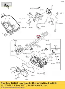 Kawasaki 161630792 accélérateur - La partie au fond