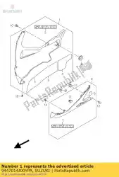 Here you can order the cowling comp,un from Suzuki, with part number 9447014J00YPA: