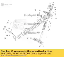 Tutaj możesz zamówić górna p? Yta widelca od Piaggio Group , z numerem części 2B003976: