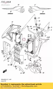 suzuki 1771028H21 radiador, agua, - Lado inferior