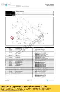 Piaggio Group 59941200ND stuurhoes - Onderkant