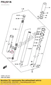 suzuki 5114610F00 sede, tubo - Il fondo