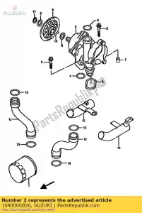 suzuki 1640006B20 pompa, silnik. olej - Dół