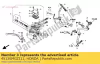 45126MGZJ11, Honda, tuyau flexible b, fr br honda cb  f xa fa cbr ra x r cb500fa cbr500ra 500 , Nouveau