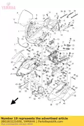 Aquí puede pedir quedarse 2 de Yamaha , con el número de pieza 2B0283221000: